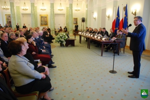 garwolin - Burmistrz Żelechowa spotkała sie z prezydentem